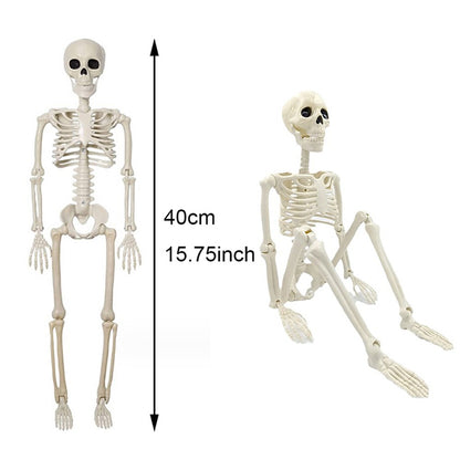 Halloween Decorations Skeleton,Posable Human Shape Skeleton,Halloween Fake Bone Horror Decoration