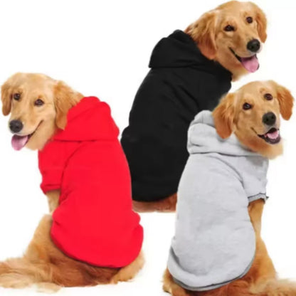Moletom com Capuz de Inverno para Cães, Blusão Esportivo Quente, Roupa para Cães Pequenos, Médios e Grandes, Moletons com Capuz para Filhotes