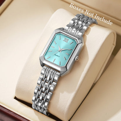 Elegant Women Quartz Watch Fashion Rectangle Analog Wristwatches Reloj Mujer Girls Clock Gift?Without Box?