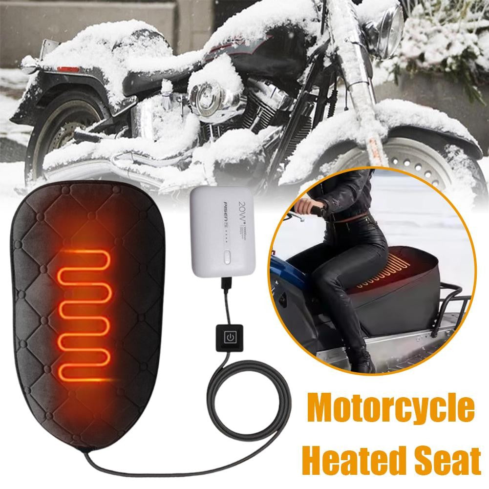 1 unidade de Almofada de Assento Aquecida USB para Motocicleta Almofada de Aquecimento para Moto Almofada Quente para Scooter Almofada de Assento Aquecida para Veículo Elétrico 2026