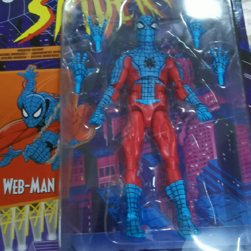 16CM 1/12 Cartão Pendurado Retrô Homem-Aranha Simbiose Action Figure Articulado Brinquedos Kit Modelo Enfeite de Mesa Menino Brinquedo PVC Presente Divertido
