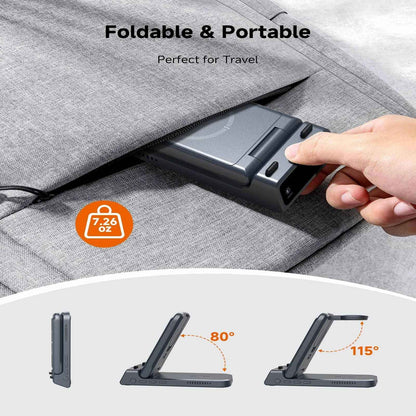 Carregador sem fio SwanScout 703S para Samsung S25 Ultra S24 Z Fold 7 Z Flip 7 Estação de carregamento para Galaxy Watch 8 7 para Buds 3 pro