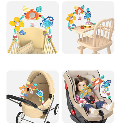 Baby Toy Toddler Cribs Cradles Hanging Bell Baby Stuff Newborn Stroller Stroller Play Arch Bed Toys for Babies 0 12 Months