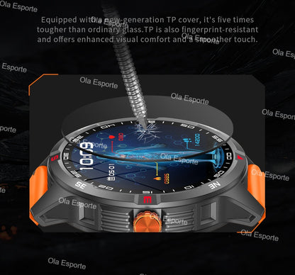 T-Rex 3 Military 1000mAh Battery Smart Watch 10ATM Waterproof GPS Track Compassr Bluetooth Call AMOLED Men Swim Sport Smartwatch