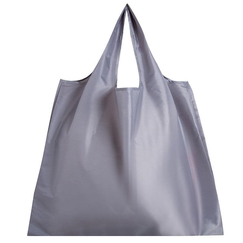 Thick leisure style nylon large handbag environmental friendly reusable polyester portable shoulder bag foldable shopping bag