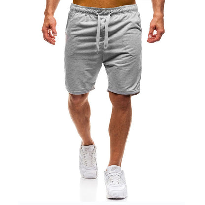 2025 new Summer Men’s Fashion Jogger Sweat Shorts Undershirt Casual Solid Color Gym Running Workout Athletic Pants Male Shorts