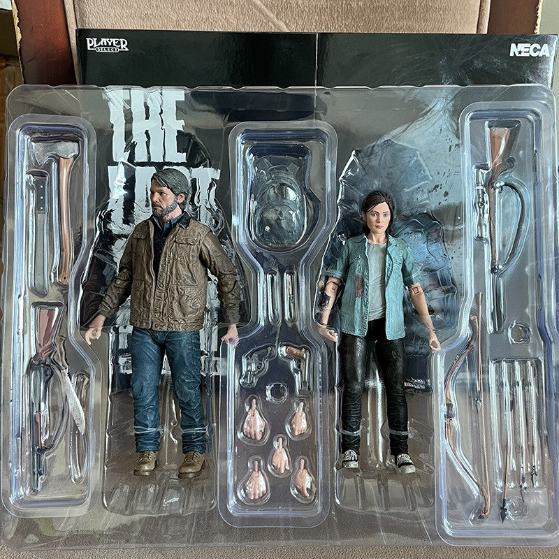 18cm NECA The Last Of Us Parte 2 Joel Ellie Com Arco Action Figure 2 pçs/set Modelo Brinquedo Articulado Presente de Natal Brinquedo Premium