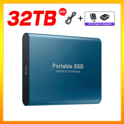 Unidade de Estado Sólido Externa de Alta Velocidade 1TB Disco Rígido Externo Portátil SSD 2TB Disco Rígido Externo SSD Para Laptop Mac