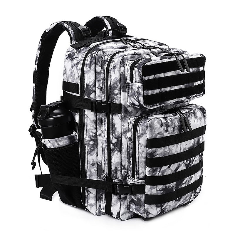 LHI Mochila Tática 45L/35L/25L para Homens e Mulheres, À Prova D'Água, Bolsa de Ginástica para Atletas, Mochila de Viagem para Caminhada ao Ar Livre com Porta-Garrafas
