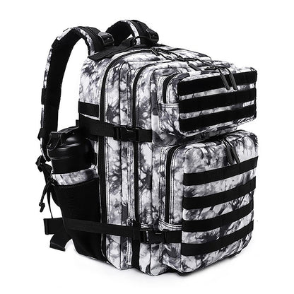LHI Mochila Tática 45L/35L/25L para Homens e Mulheres, À Prova D'Água, Bolsa de Ginástica para Atletas, Mochila de Viagem para Caminhada ao Ar Livre com Porta-Garrafas