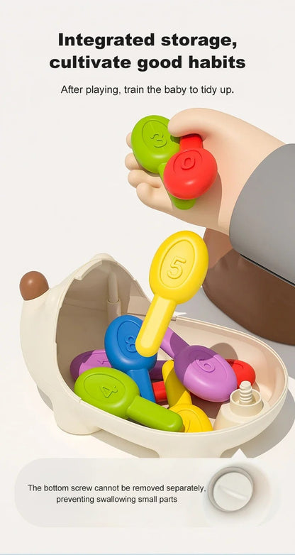 Hedgehog Montessori Educational Toy Fine Motor Toys for Toddlers Learning Counting & Training Develop Concentration Sensory Gift