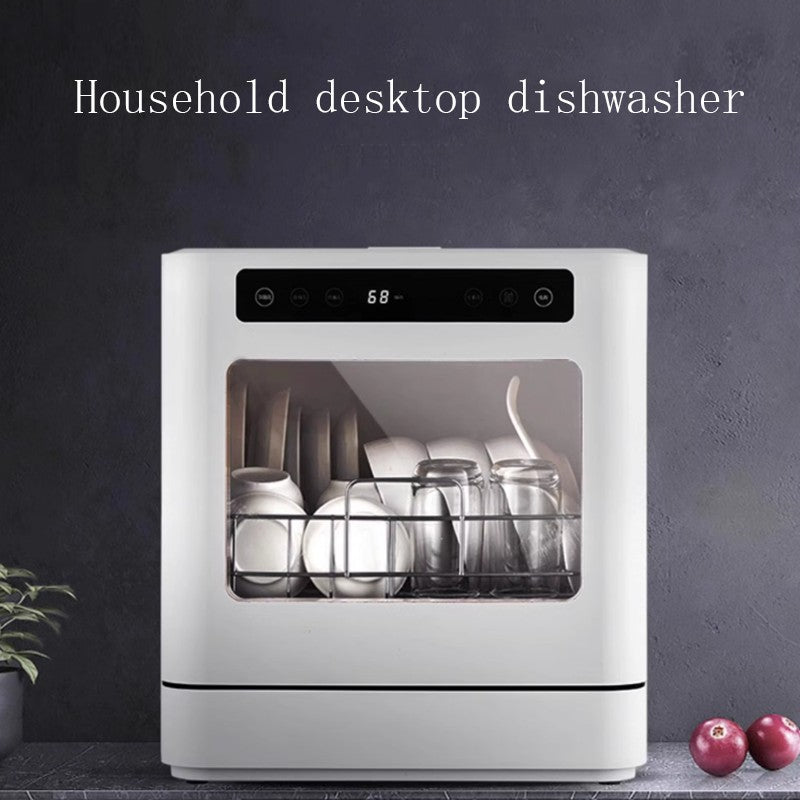 Desktop dishwasher, household fully automatic disinfection, drying sink, energy-saving, water-saving, strong cleaning