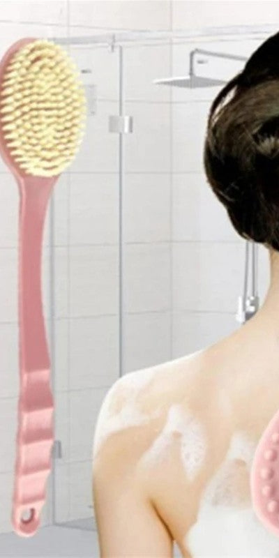 Esponja Esfoliante Corporal Esfoliante de Banho com Cabo Longo Escova de Banho Esfoliante Massageador de Pele Escova de Limpeza Acessórios de Banheiro