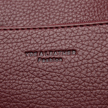 Genuine Brand Top Quality Soft Pu Leather Shoulder Crossbody Bags for Women 2026 Designer Handbag 2 Layers Hand Messenger Bag