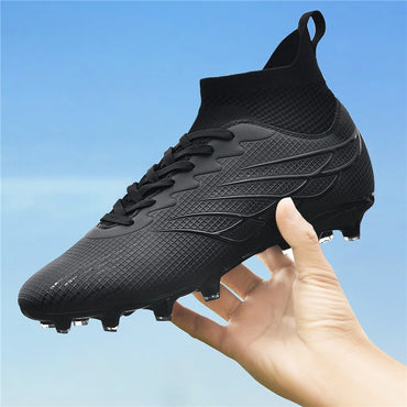 High Ankle Sports Footwear FG/TF Kids Soccer Cleats Football Boots Professional Men's Soccer Shoes Krampon Outdoor Sneakers 2025
