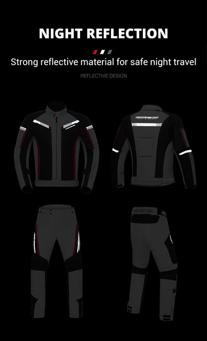 HEROBIKER Waterproof Motorcycle Jacket Man Racing Jacket Wearable Motorcycle Pants Moto Clothing With EVA Protection