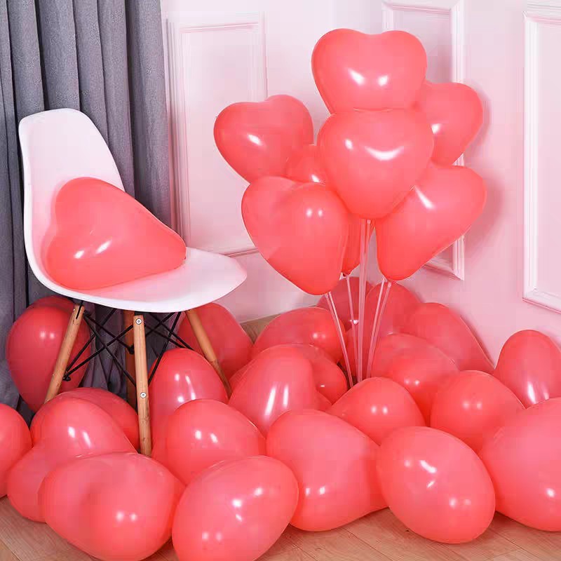 10/20/30/50pcs 12inch Macaron Heart-shaped Latex Balloon Helium Balloons Valentine's Day Wedding Birthday Party Decoration