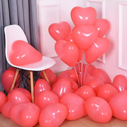 10/20/30/50pcs 12inch Macaron Heart-shaped Latex Balloon Helium Balloons Valentine's Day Wedding Birthday Party Decoration