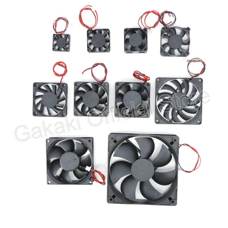4010 12025 8010 30mm dc 5V 12V 24V Cooling Fan Brushless Motor Case Quiet 40MM 50MM 60MM 70MM 80MM 90MM 120MM for 3D print 2PIN