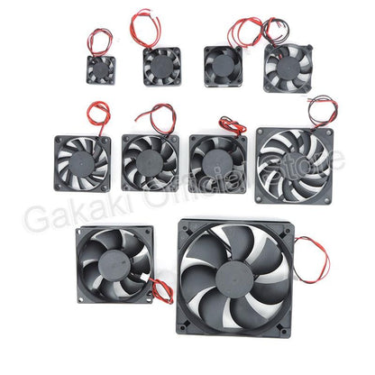 4010 12025 8010 30mm dc 5V 12V 24V Cooling Fan Brushless Motor Case Quiet 40MM 50MM 60MM 70MM 80MM 90MM 120MM for 3D print 2PIN