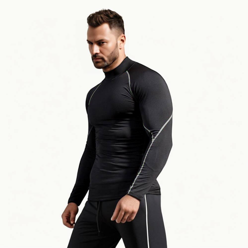 Men's Running Compression T-Shirt Quick Dry Gym Training Fitness Bodybuilding Undershirt Sports Wear Male Compression Tops