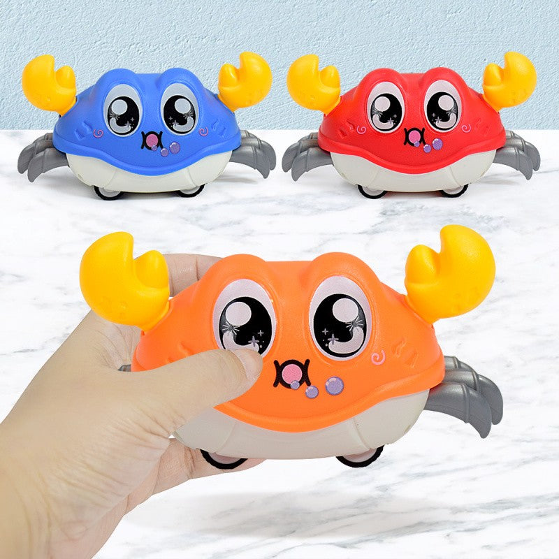 Children's Fun Double Return Force Left and Right Shake Simulation Crab Toy Baby Running Bubble Simulation Crab Crab Crawling
