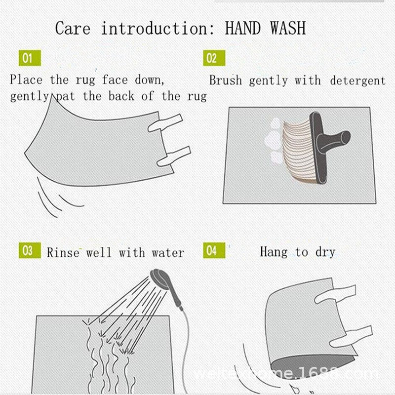 VIKAMA Festive Christmas Snowflake Runner Rug Home Decoration Kitchen Rugs, Entryway Hallway Bedroom Carpet Welcom Floor Mat