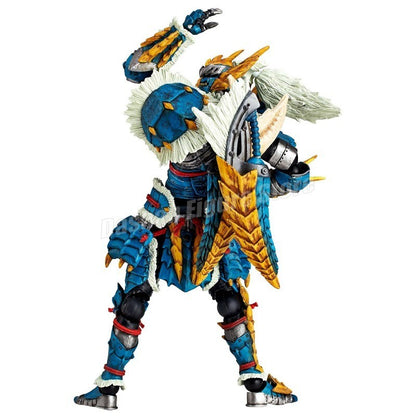 Kaiyodo Monster Hunter Rathalos Boneco de Ação Revoltech Yamaguchi Espadachim Modelo Reus Dragão de Fogo Macho Zinogre Brinquedo em Miniatura