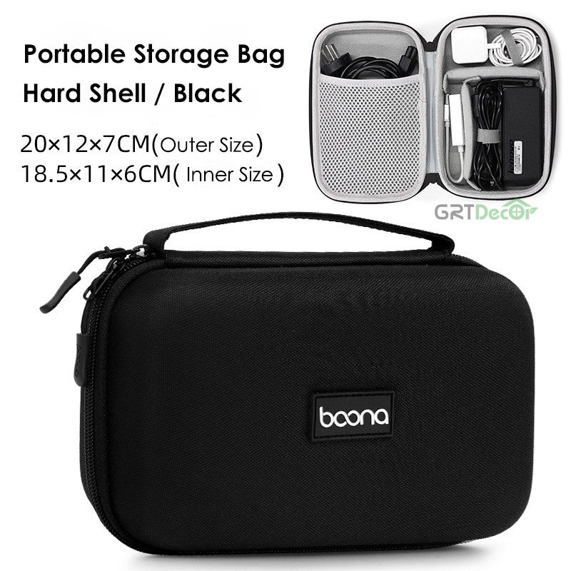 Hot Sale Waterproof Hard Shell Digital Gadgets Storage Bag Travel Organizer for Electronics Accessories HDD Earphone Storage Box
