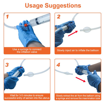 Sonda de Inseminação de Silicone Cateter Cavalo Tubo IA 36Fr 80cm Com Saco Ferramentas de Reprodução Equina Equipamento Veterinário Para Hospital de Animais