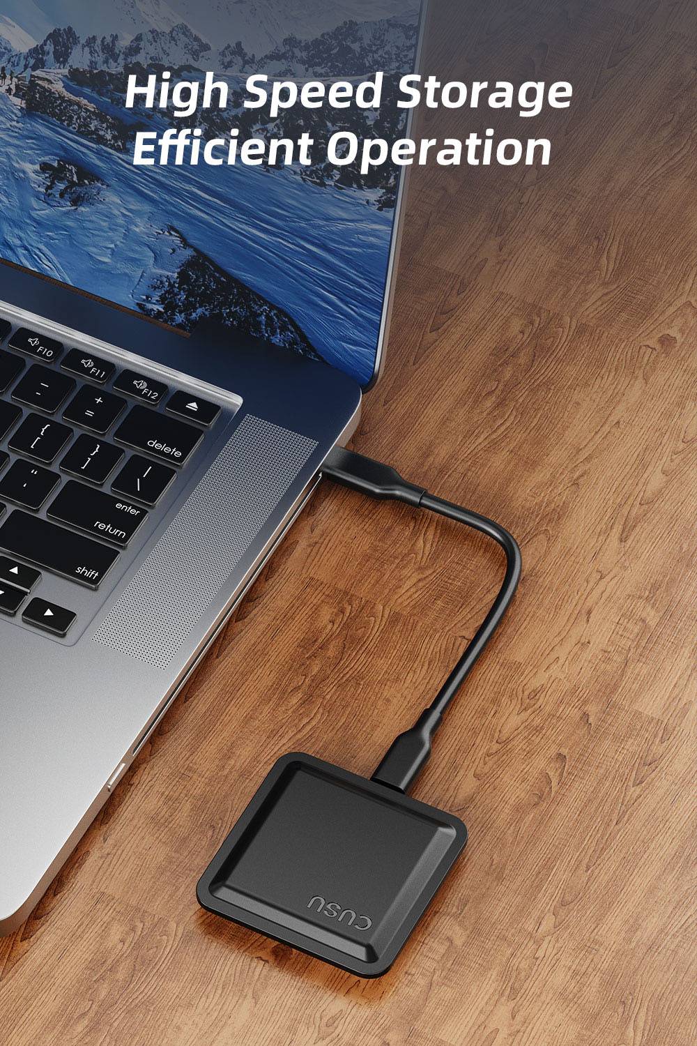 CUSU 1TB External SSD Drive 512GB Portable SSD 256GB 2TB Solid State Drive Type-C for Phone Laptop