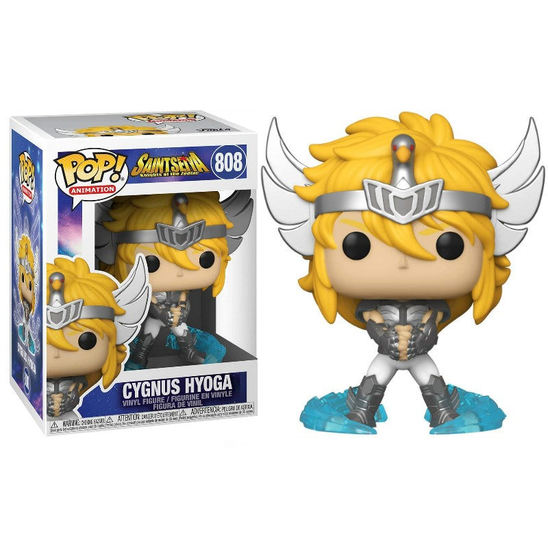 Funko Pop Cavaleiros do Zodíaco Boneco Articulado Hyoga de Cisne #808 Shiryu de Dragão #807 Shun de Andrômeda #809 Ikki de Fênix #810 Bonecos de Vinil Brinquedos