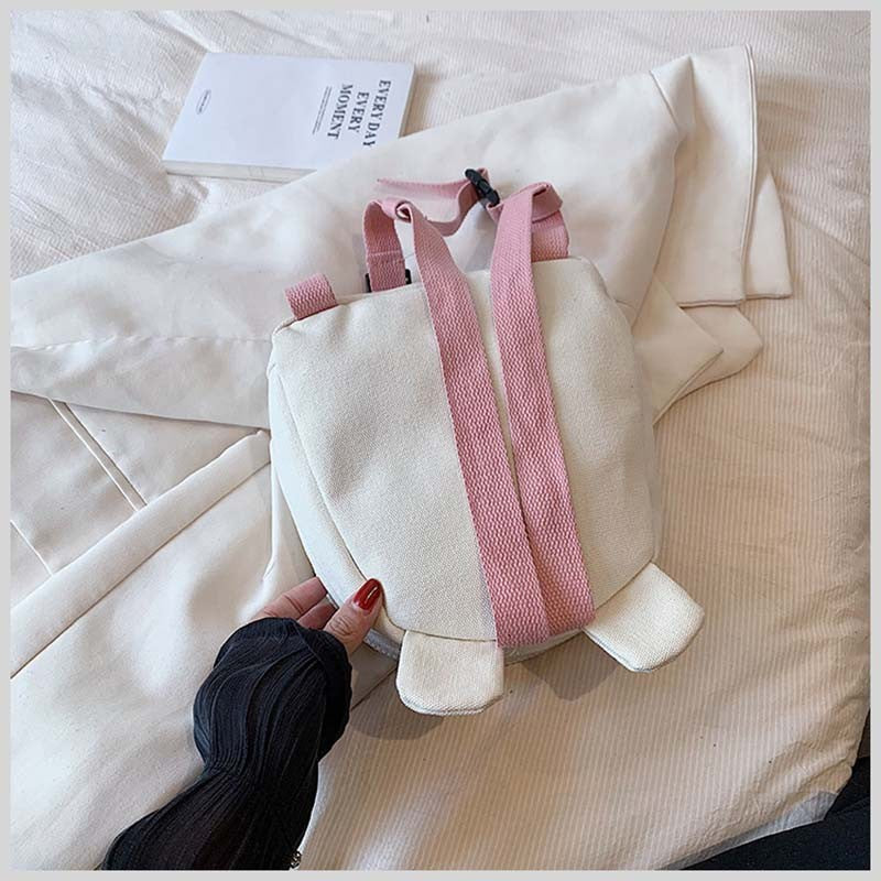 Mochilas Infantis de Lona, Bolsas Escolares de Jardim de Infância, Urso, Coelhinho, Coreana, Antiperda, Bolsas Infantis para Meninas, Meninos, Mochilas Infantis para Viagem