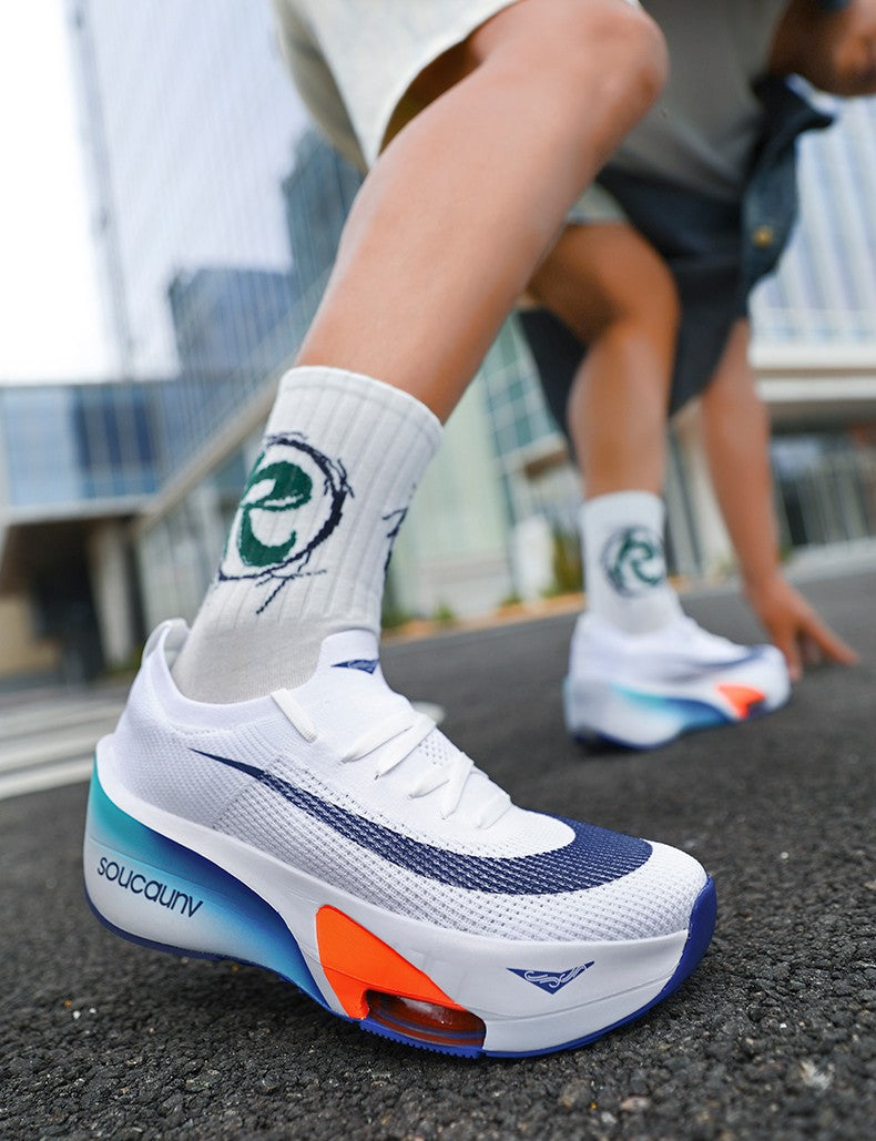 Air Cushion Running Shoes Jogging Marathon Men Sports Breathable Lightweight Women's Comfortable Nonskid Leisure Sneakers