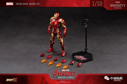 ZD Original Iron Man MK30 Blue Steel 1/10 Iron Patriot MK3 Marvel legends War Machine 10th Anniversary Action Figure Model Gift