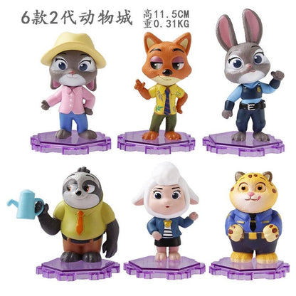 Em estoque Zootopia 2.0 Boneco de brinquedo Judy Niki Desenho animado Boneca infantil Presente de aniversário Item colecionável com tema de anime Boneco de ação de brinquedo