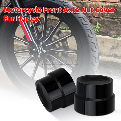 Motorcycle Front Rear Axle Nut Covers Caps Kit For Harley Sportster 883 1200 Touring Dyna Road King Softail Fat Bob Breakout