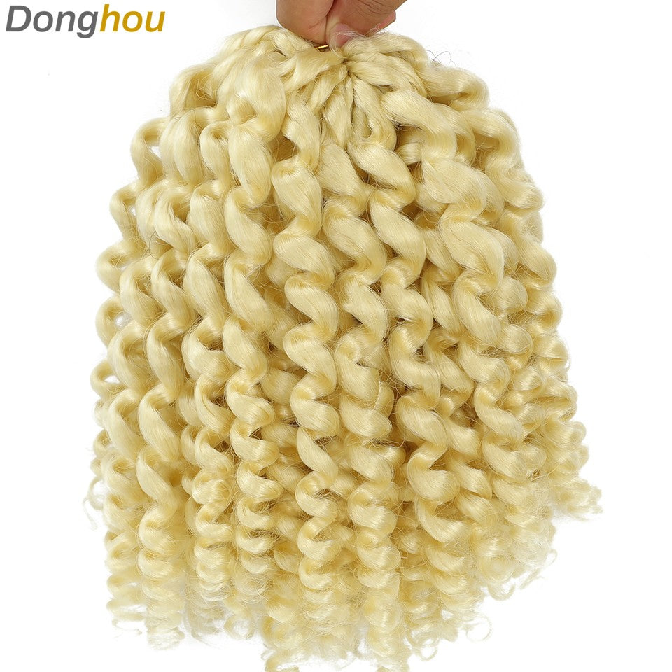 1-4 Pacotes 2X Ringlet Wand Curl Jamaican Bounce 8 polegadas Sintético Wand Curl Twist Braids Hair Crochet Cabelo Cacheado Extensões 20 Raízes