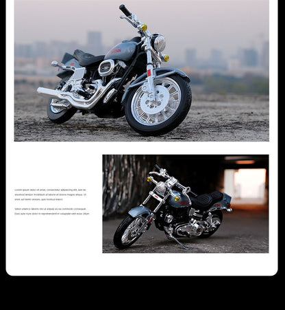 Maisto 1:18 Harley 1977 FXS Low Rider Liga de Motocicleta Modelo Diecast Metal Brinquedo Motocicleta Modelo Simulação Coleção Presente Infantil