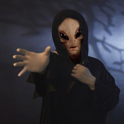 Funny Alien Mask Halloween Cosplay Costume Accessory for Party and Event with Silicone Material for Kids and Adults