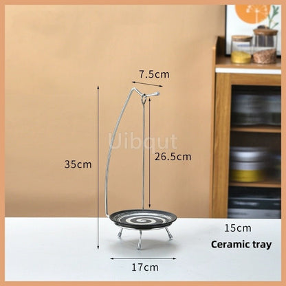 Kebab Barbecue Rack BBQ Cookware Roaster Rack Grill Vertical Stand Spanish outdoor BBQ Skewer Rack for Picnic Party Meat Sausage