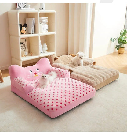 Cama para Cães Sofá Grande para Cães Camas Grandes para Animais de Estimação Cestas para Cães Suprimentos Tapete para Raças Pequenas Almofada Fofa Média Casinha Acessórios para Filhotes