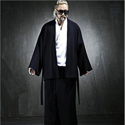 Spring Men's Frenulum Loose Coat Korea Tide Brand Plus Size Outwear New Fashion Casual Jackets Male Personality Clothes Hombre