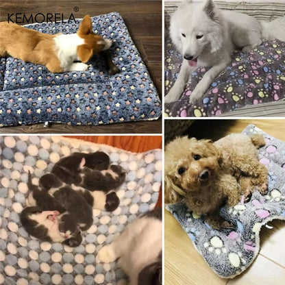 KEMORELA Tapete de Flanela para Animais de Estimação Cama de Cachorro de Inverno Cama de Cachorro Colchão de Sofá Almofada para Cães Pequenos Grandes Cobertor de Cachorro Suprimentos para Animais de Estimação