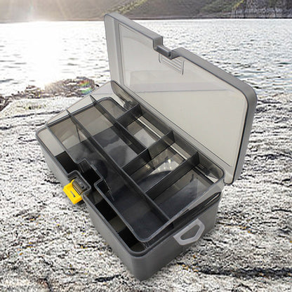 Caixa de Pesca Portátil de Plástico Removível para Iscas Ferramenta de Armazenamento para Iscas de Pesca e Anzóis