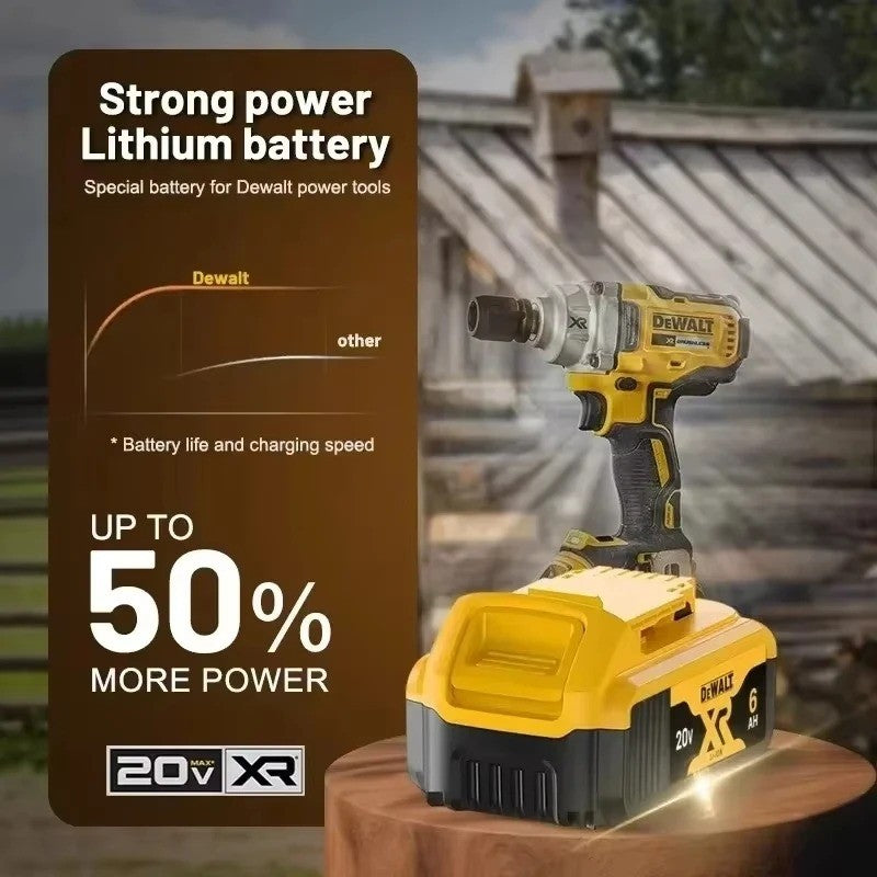 Original.DEWALT.DCD805. Bateria 20V + Ferramentas Elétricas Parafusadeira de Impacto Sem Fio Chave de Fenda Elétrica Furadeira Manual Multifuncional