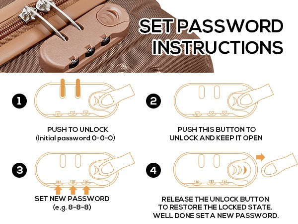 20-inch Carry on Luggage Suitcase Set for Travel, Hard Case Durable, Lightweight, Suitable for Short Business Trip or Weekend Ge