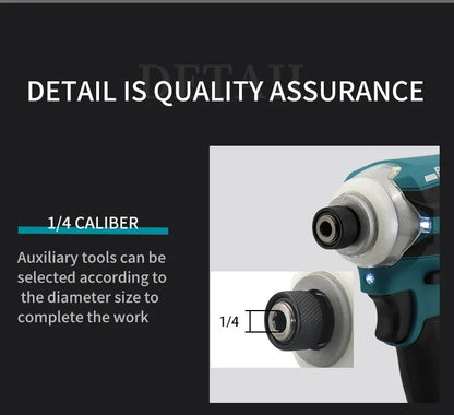 Parafusadeira de Impacto Makita DTD171 Brushless: Ferramentas Elétricas Sem Fio, Motor BL 18V, Furadeiras de Parafusadeira Recarregáveis, Unidade sem Bateria e Carregador