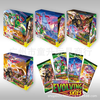 360 Cartas Pokémon Evoluções Prismáticas Escarlate e Violeta 151 Surging Sparks PALDEAN FATES Booster de Batalha Cartão de Transação em Inglês