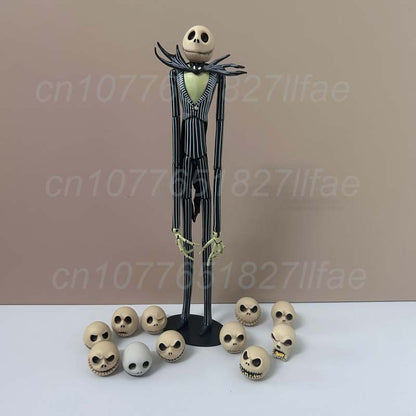 The Nightmare Before Christmas Jack Skellington Action Figure 12 Face Jack Jack Chair Special Version Model Toys Christmas Gift